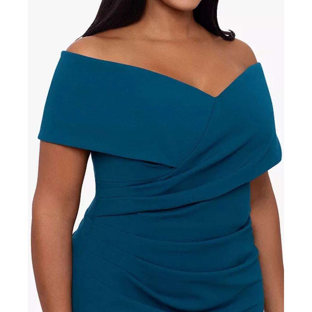 NEW NWT Betsy & Adam Sweetheart Off-The-Shoulder Gown size 16W - Picture 4 of 10
